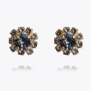 Caroline Svedbom Örhängen>Aello Earrings Black Diamond + Silvernight