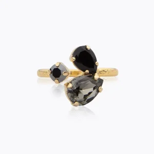Caroline Svedbom Ringar>Alisia Ring Black Combo