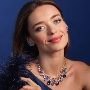 Caroline Svedbom Halsband>Aurelia Necklace Blue Combo