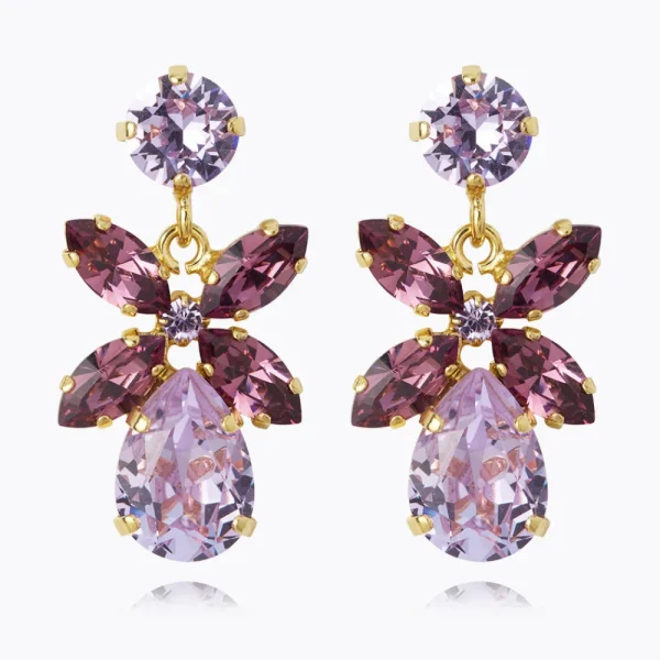 Caroline Svedbom Örhängen>Mini Dione Earrings Violet + Iris