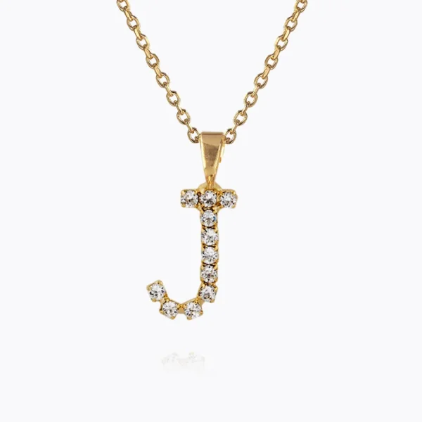 Caroline Svedbom Halsband>Mini Letter Necklace J/Crystal
