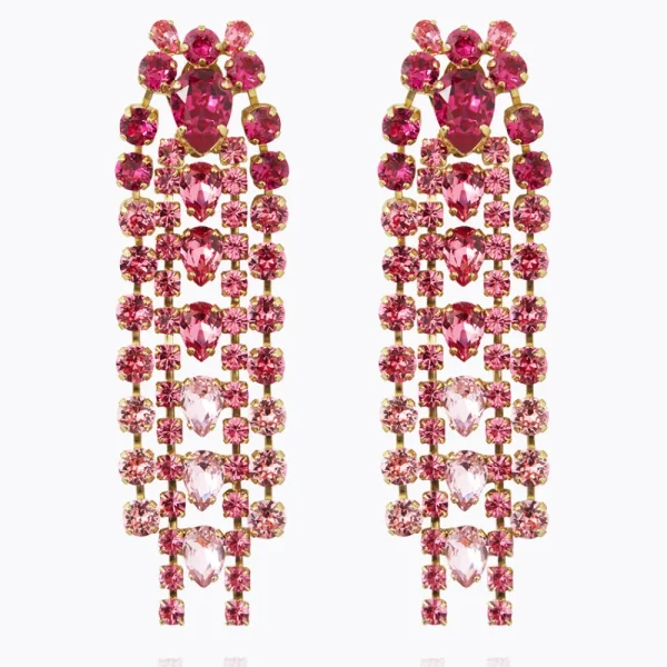Caroline Svedbom Örhängen>Penelope Earrings Fuschia Combo
