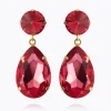 Caroline Svedbom Örhängen>Perfect Drop Earrings Mulberry Red